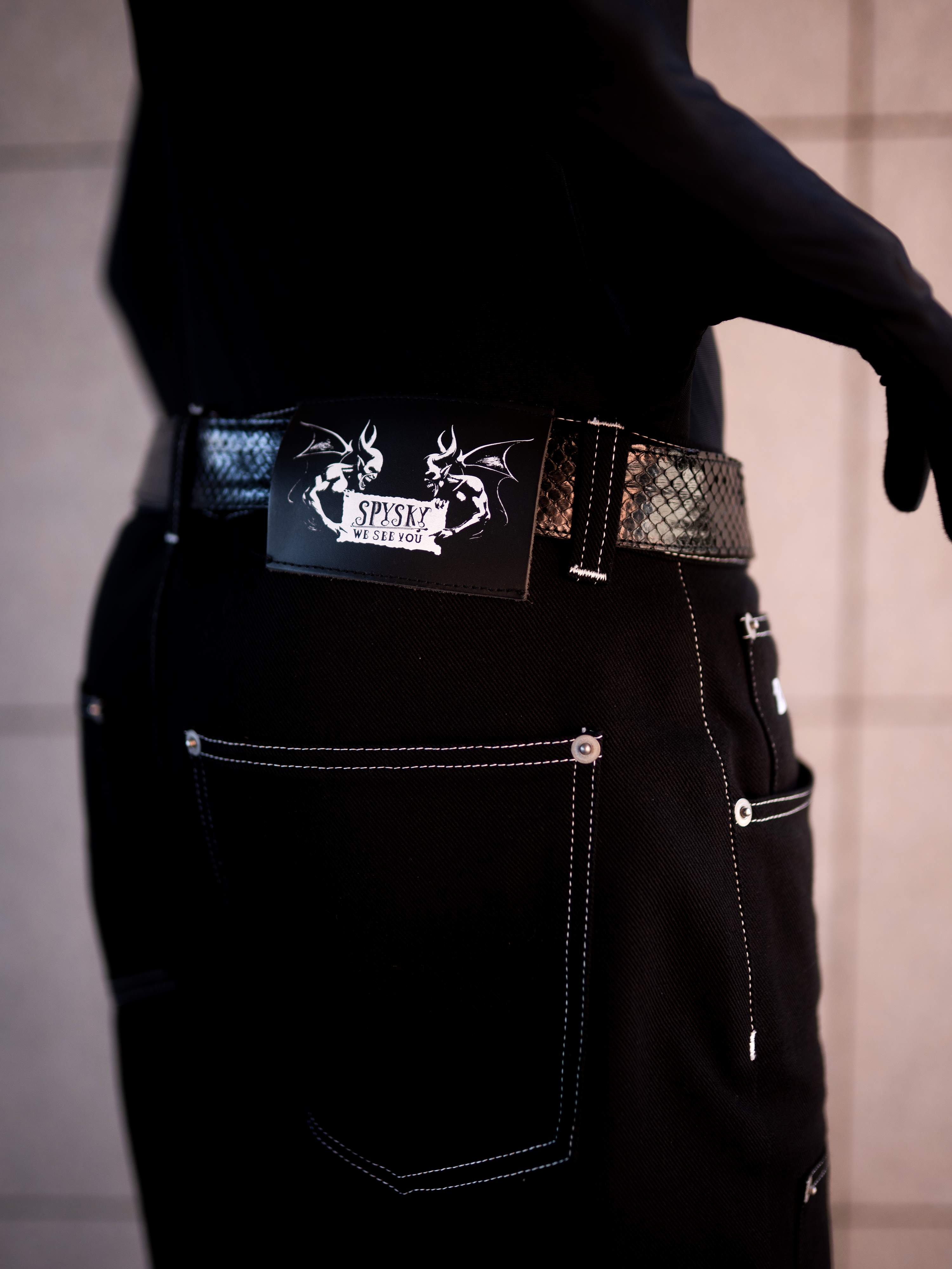 BLACK CARPENTER DENIM